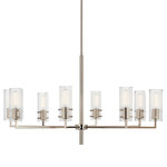 Velestino Chandelier - Polished Nickel / Clear