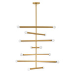 Millie Tiered Chandelier - Lacquered Brass