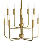 Austen Tiered Chandelier - Lacquered Brass