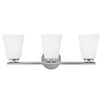 Bri Bathroom Vanity Light - Brushed Nickel / Opal