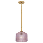 Lisette Pendant - Lacquered Brass / Rose