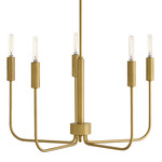 Austen Chandelier - Lacquered Brass