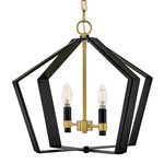 Sammi Pendant - Lacquered Brass / Black