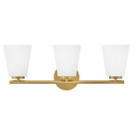 Bri Bathroom Vanity Light - Lacquered Brass / Opal