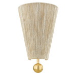 Song Wall Light - Aged Brass / Natural
