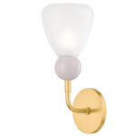 Doreen Wall Light - Aged Brass / Cloud