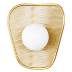 Marta Wall Light - Aged Brass / Opal Shiny