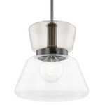 Elodie Pendant - Bronze / Clear