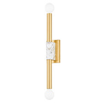 Goldie Wall Sconce - Aged Brass / Marble