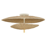 Marigold Ceiling Light - Aged Brass / Natural