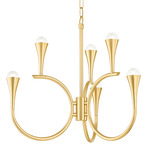 Aviana Chandelier - Aged Brass