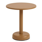 Linear Steel Coffee Table - Burnt Orange