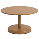 Linear Steel Coffee Table - Burnt Orange