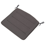 Linear Steel Lounge Armchair Seat Pad - Dark Grey
