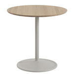 Soft Round Cafe Table - Oak + Grey