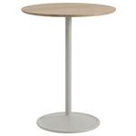 Soft Round Cafe Table - Oak + Grey