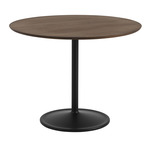 Soft Dining Table - Dark Oak + Black