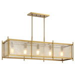Jacobs Linear Chandelier - Warm Brass / Clear