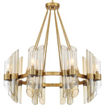 Biltmore Chandelier - Warm Brass / Smoke / Clear / Champagne