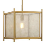 Jacobs Pendant - Warm Brass / Clear