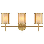 Camden Bathroom Vanity Light - Warm Brass / Natural
