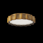 Tarte Color-Select Ceiling Flush Light - Aged Brass / Radiance Crystal