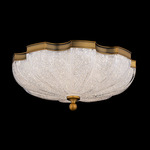 Cupola Color-Select Ceiling Flush Light - Aged Brass / Radiance Crystal