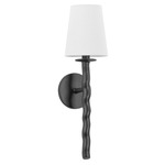 Alvaro Wall Light - Textured Black / Off White