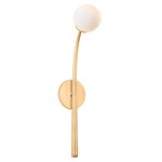 Orinda Wall Light - Vintage Gold Leaf / Opal