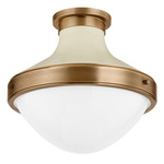 Maxton Ceiling Light - Patina Brass / Opal
