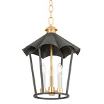 Wildomar Pendant - Vintage Gold Leaf