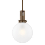 Tobias Pendant - Bronze / Etched Glass
