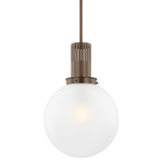 Tobias Pendant - Bronze / Etched Glass
