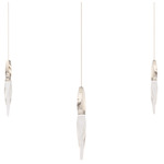 Kindjal Color-Select Linear Multi Light Pendant - Polished Nickel / Crystal