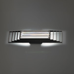 Terrace Color-Select Wall Sconce - Black / Radiance Crystal Dust