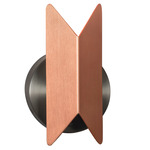 Pirouette V1 Wall Sconce - Satin Graphite / Satin Copper