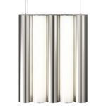 Gamma Pendant - Satin Nickel / Opal