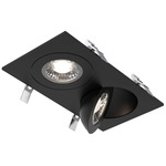 Pivot 4 Inch Round Color-Select Duo Flat Gimbal Downlight - Black