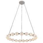 Marni Chandelier - Polished Nickel / Clear