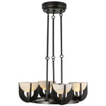 Colette Chandelier - Urban Bronze / Alabaster