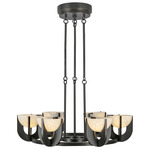 Colette Chandelier - Urban Bronze / Alabaster