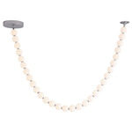 Akoya Chain Pendant - Chrome / Opal