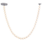 Akoya Chain Pendant - Chrome / Opal