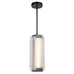 Alai Pendant - Urban Bronze / Clear Ribbed