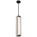 Alai Pendant - Urban Bronze / Clear Ribbed