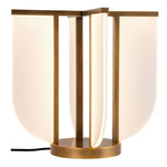 Anders Table Lamp - Vintage Brass / White Acrylic
