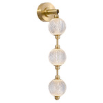 Marni Hanging Wall Sconce - Natural Brass / Clear