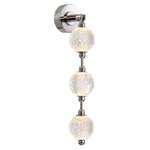 Marni Hanging Wall Sconce - Polished Nickel / Clear