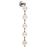 Marni Hanging Wall Sconce - Polished Nickel / Clear