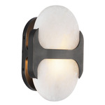 Odin Wall Sconce - Urban Bronze / Alabaster
